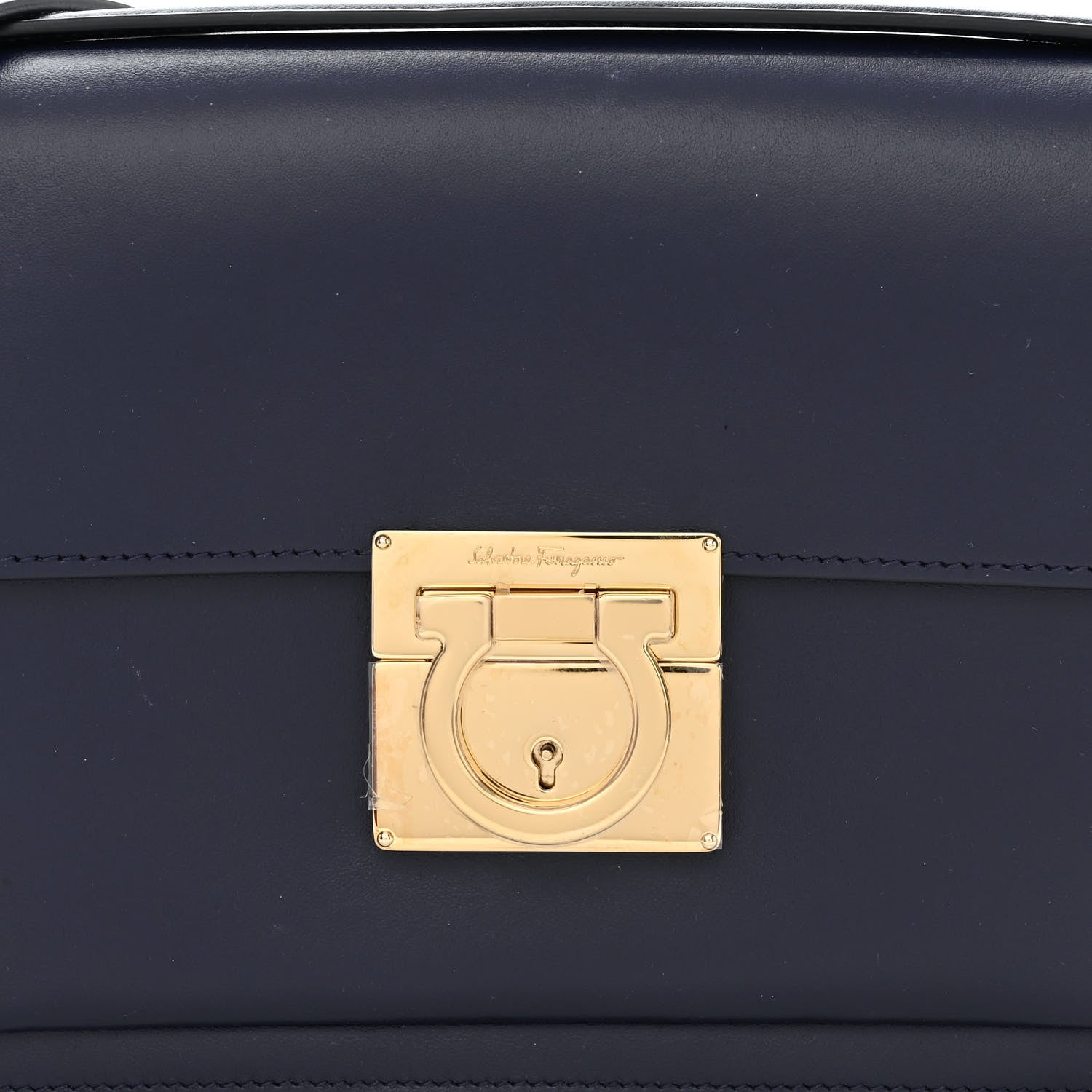 Salvatore Ferragamo Calfskin Aileen Navy 7 of 10