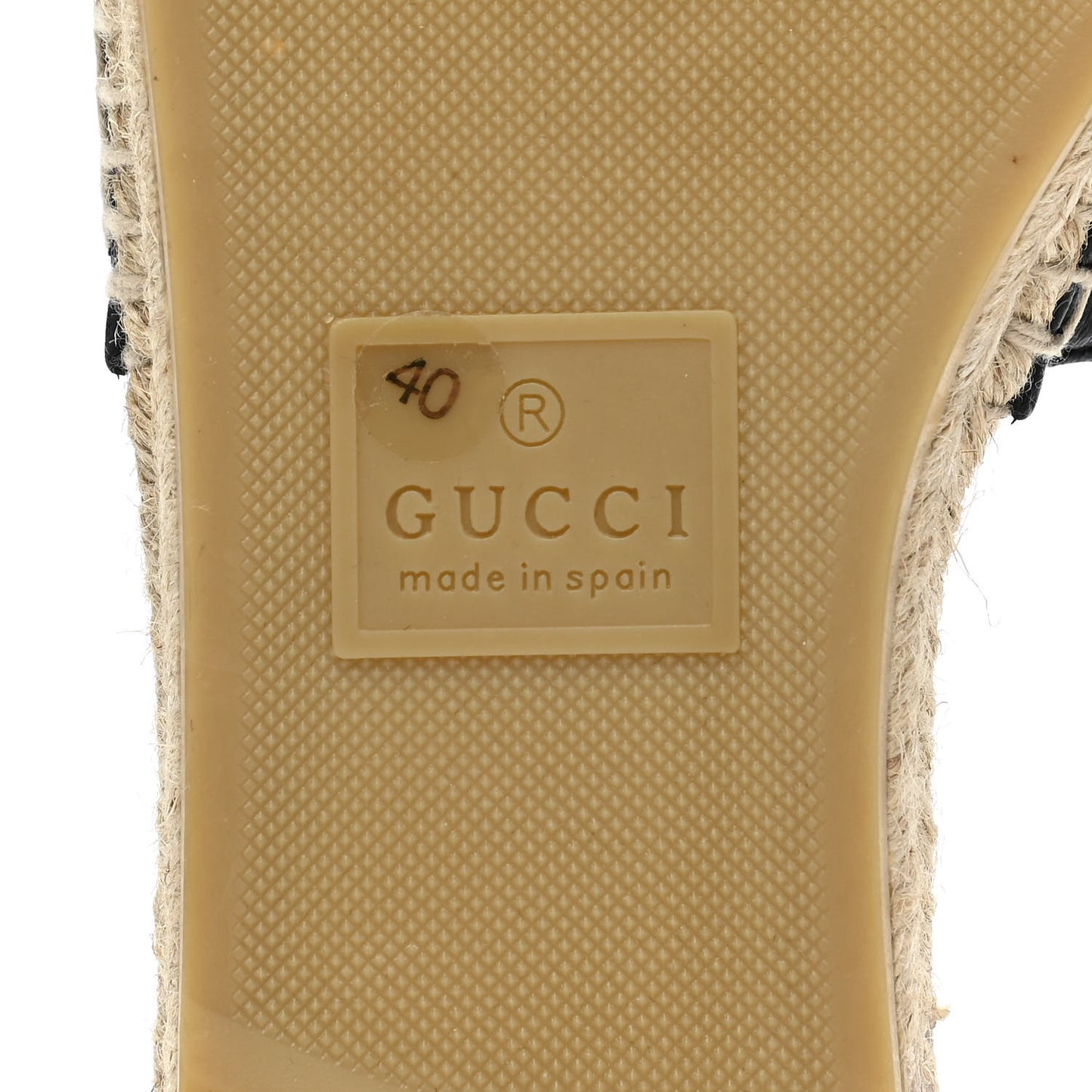 Nappa Matelasse GG Marmont Espadrille Slide Sandals 40 Black