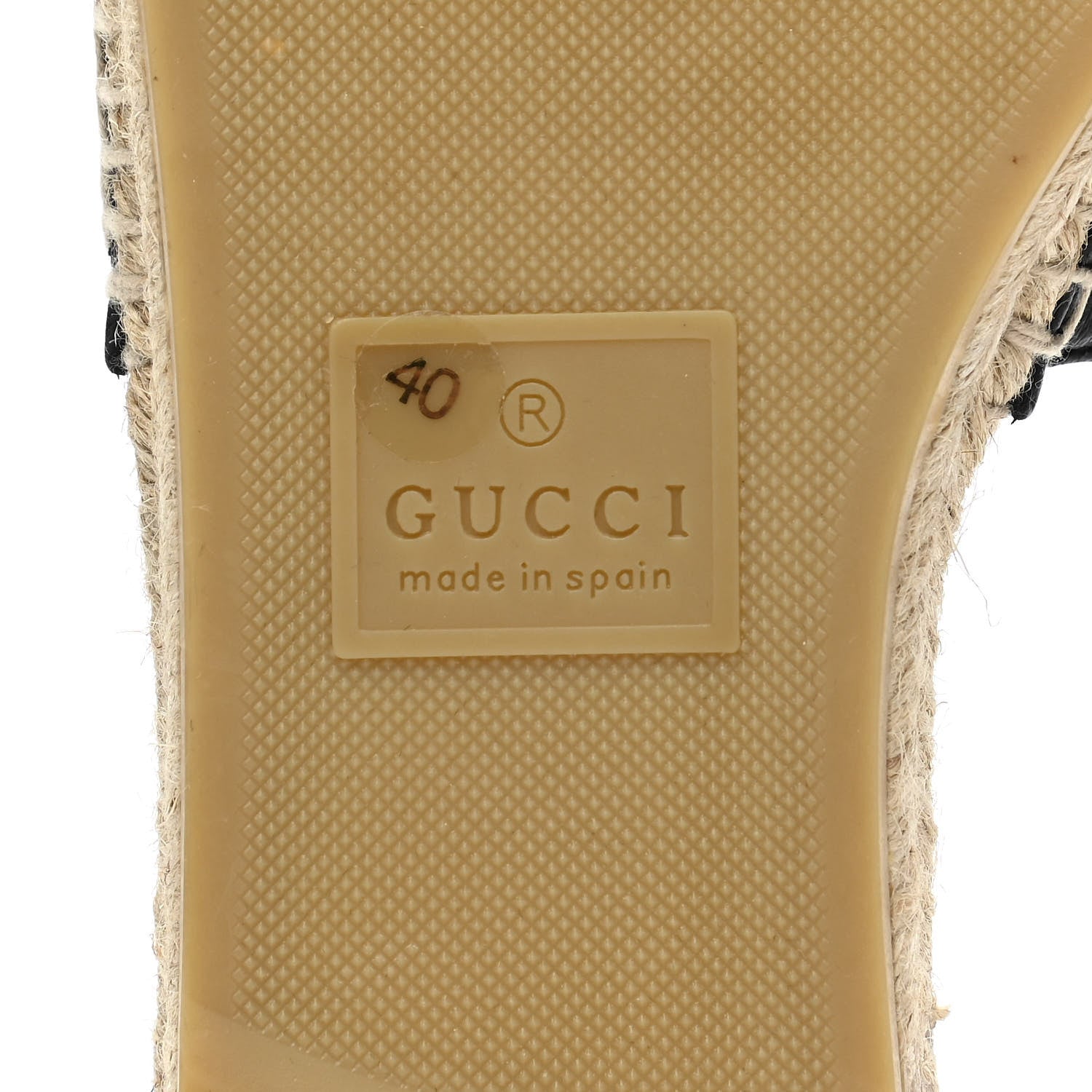 Gucci Nappa Matelasse GG Marmont Espadrille Slide Sandals 40 Black 6 of 13