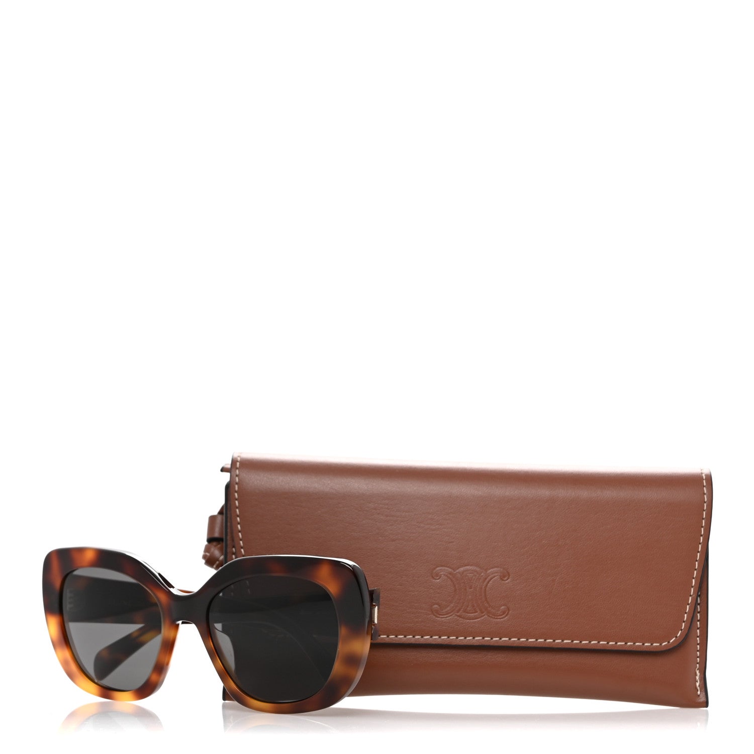 Celine Acetate Triomphe 01 Sunglasses CL40226U Gradient Havana 8 of 8