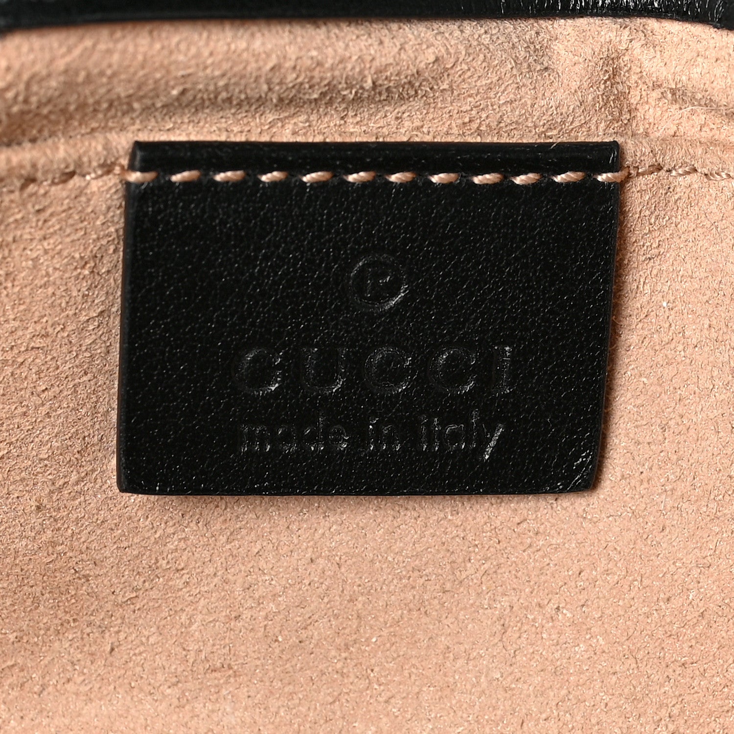 Gucci Calfskin Matelasse Mini GG Marmont Shoulder Bag Black 5 of 9