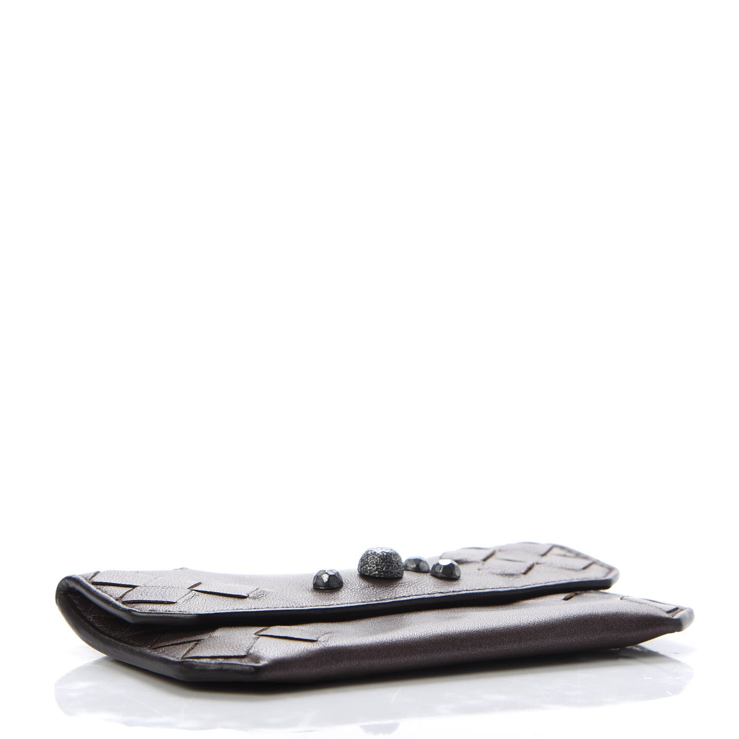 Bottega Veneta Nappa Intrecciato Studded Card Case 4 of 7