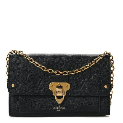 Louis Vuitton Empreinte Vavin Chain Wallet Black 1 of 11