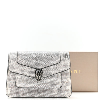Bulgari Karung Serpenti Forever Purse Card Holder White Agate 7 of 7