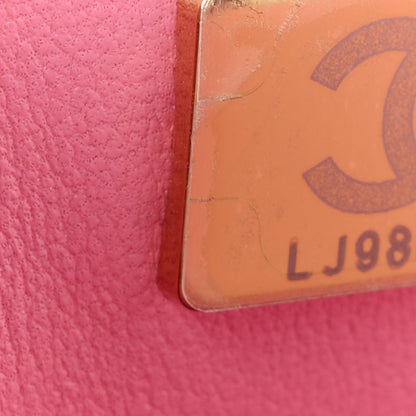 Chanel Lambskin Quilted Mini Top Handle Rectangular Flap Pink 7 of 10