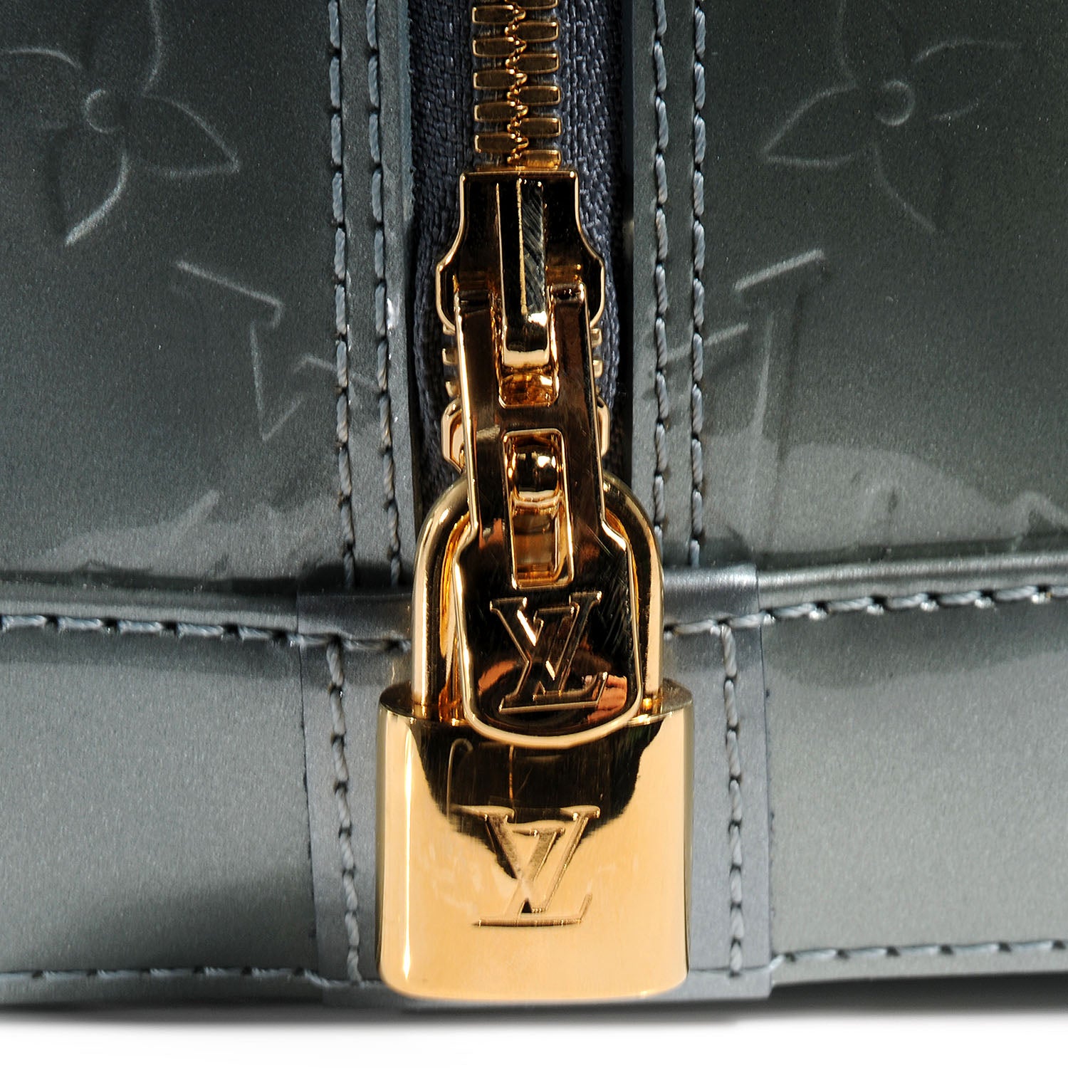 Louis Vuitton Vernis Alma GM Givre 6 of 8