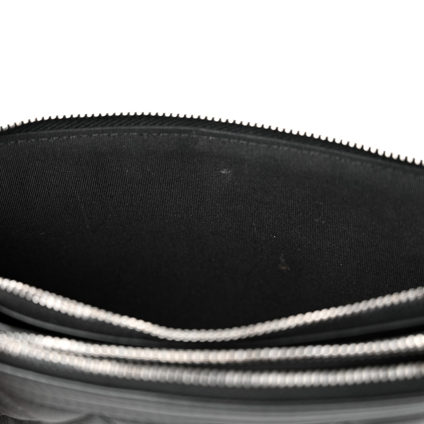 Calfskin Quilted Small Boy Clutch With Chain Black