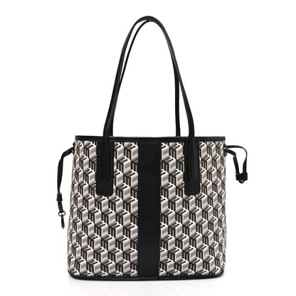 MCM Visetos Small Liz Reversible Shopper Tote Black 9 of 15