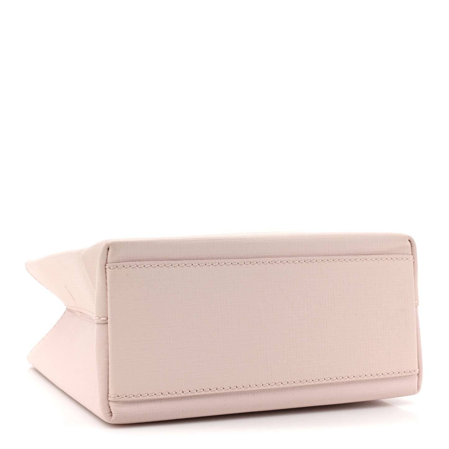 Squared Calfskin Logo North South Shopper Tote XXS Light Rose