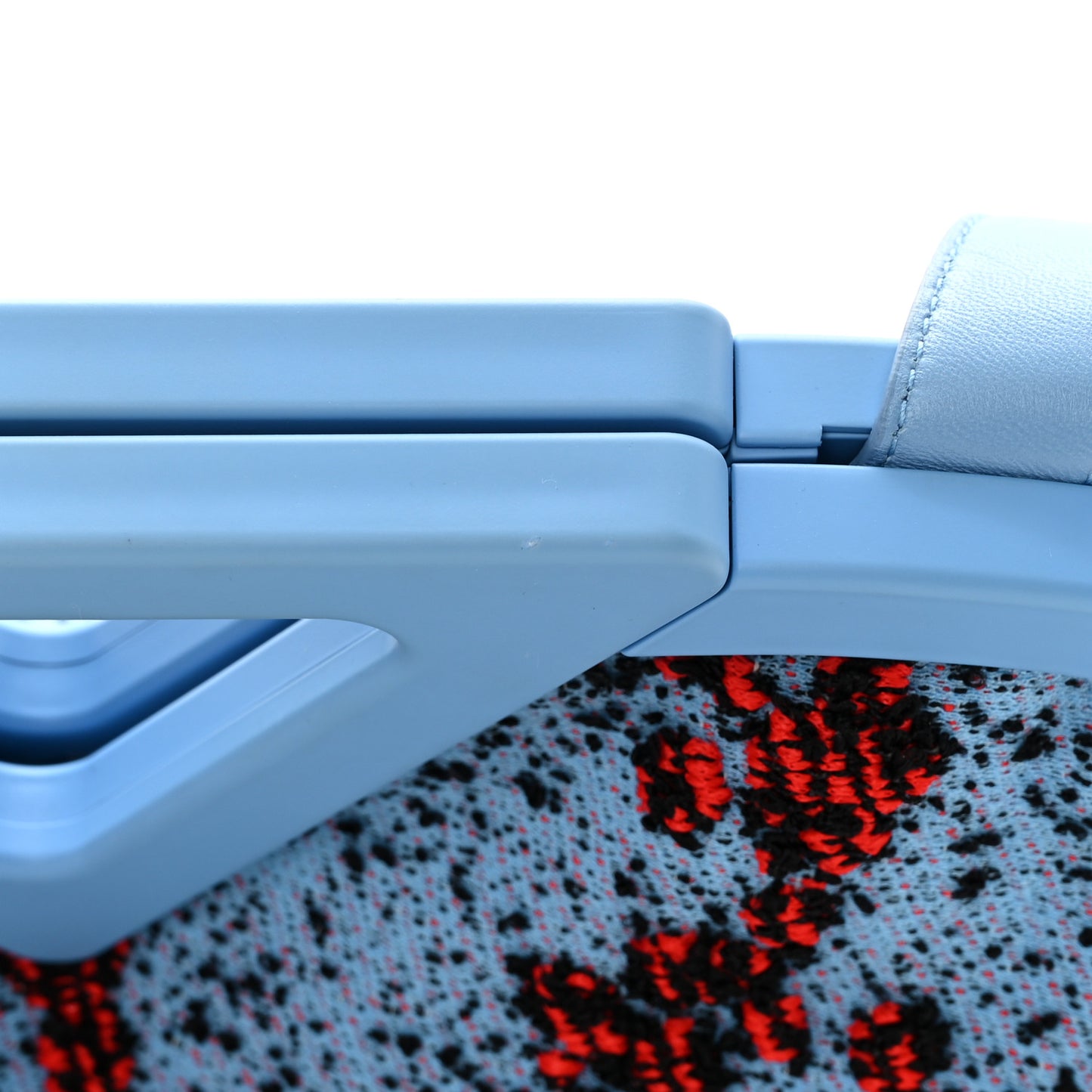 Textured Fabric Medium The Point Triangle Bag Red Blue