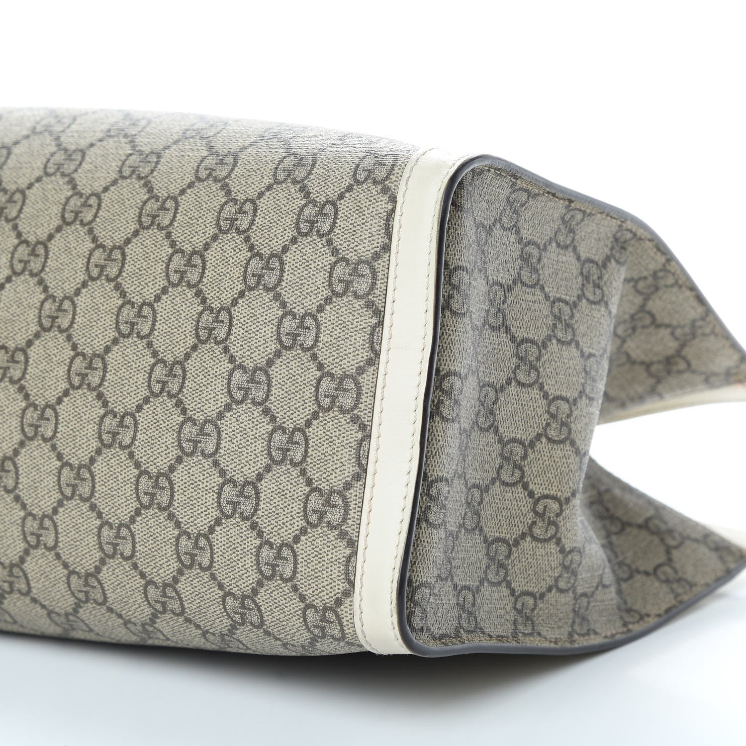 Gucci GG Supreme Monogram Medium Padlock Tote White 10 of 13