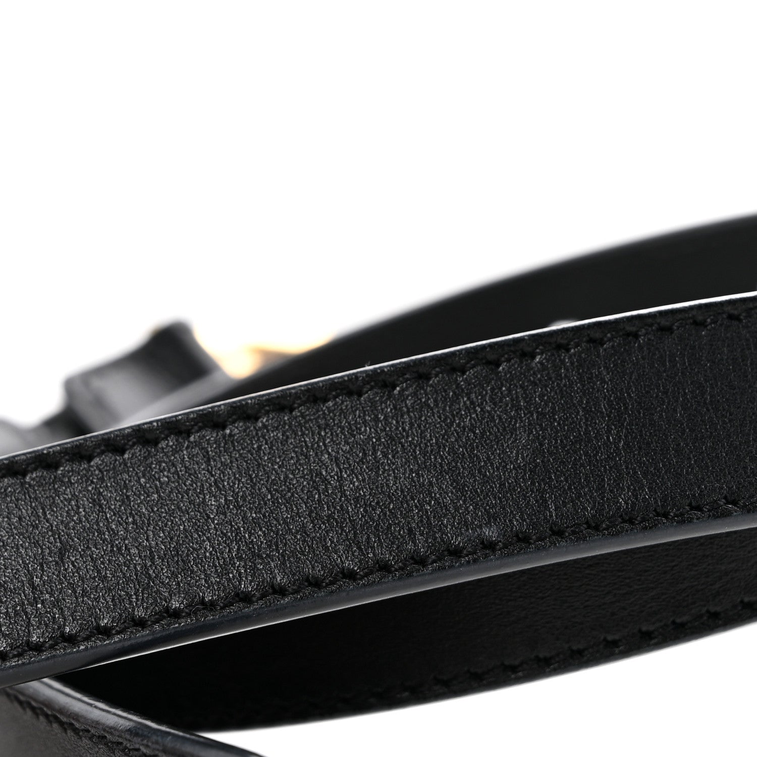 Gucci Calfskin Double G 20mm Belt 80 32 Black 6 of 8