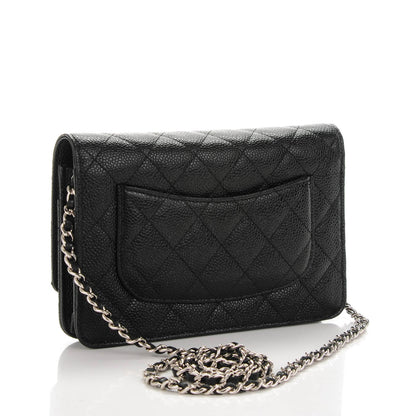 Chanel Caviar Quilted Wallet On Chain WOC Black 3 of 7