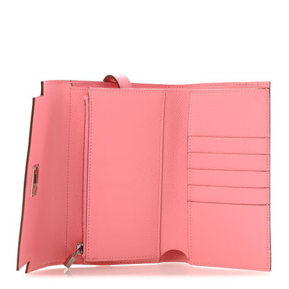 Hermes Epsom Medium Kelly Wallet Rose Confetti 5 of 12