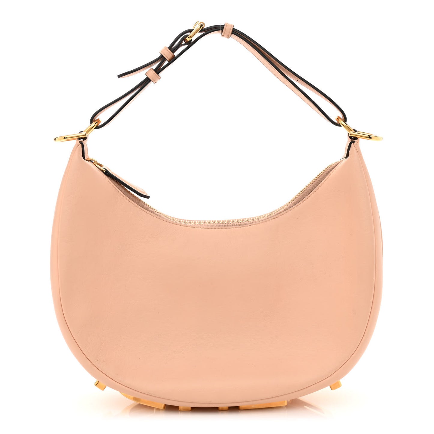 Vitello Grace Matte Small Fendigraphy Hobo Bag Light Rose