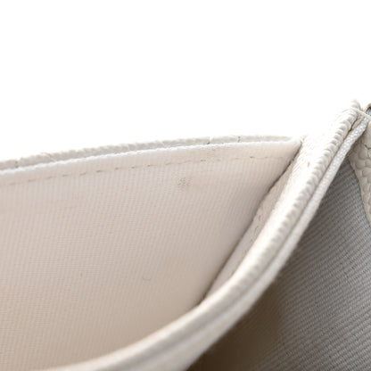 Chanel Caviar Quilted Flap Card Holder Wallet White 10 of 12