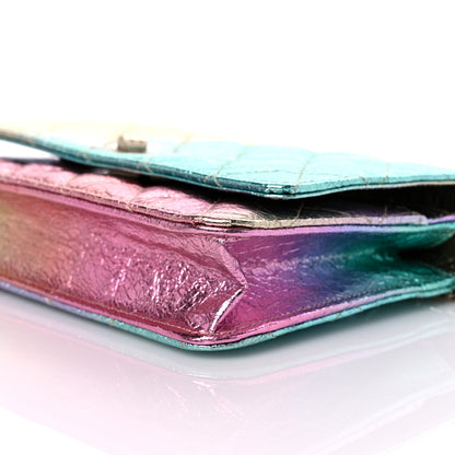 Chanel Metallic Goatskin Quilted 2.55 Reissue Wallet on Chain WOC Multicolor 10 of 13