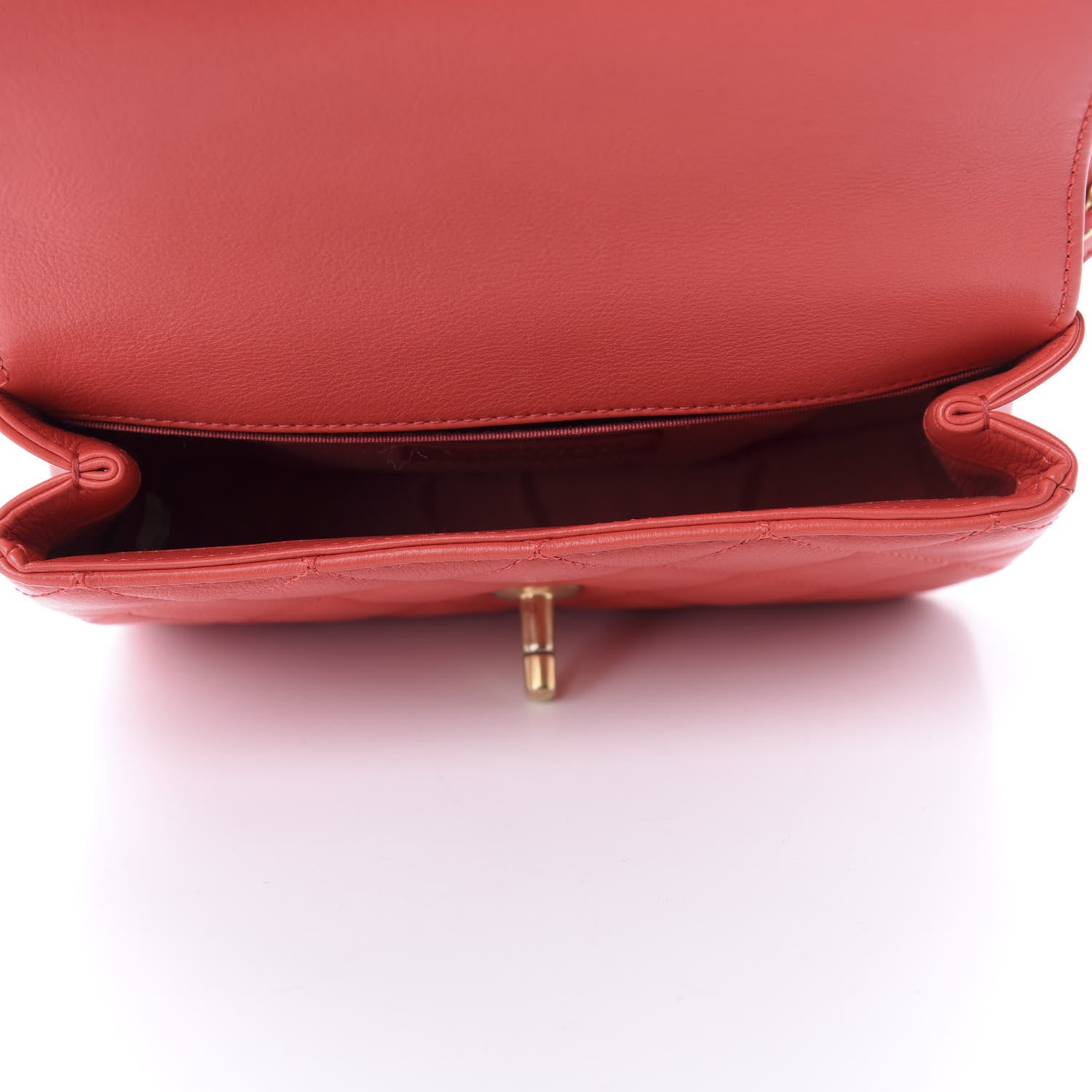 Chanel Calfskin Quilted Carry With Chic Flap Waist Bag Red 5 of 10