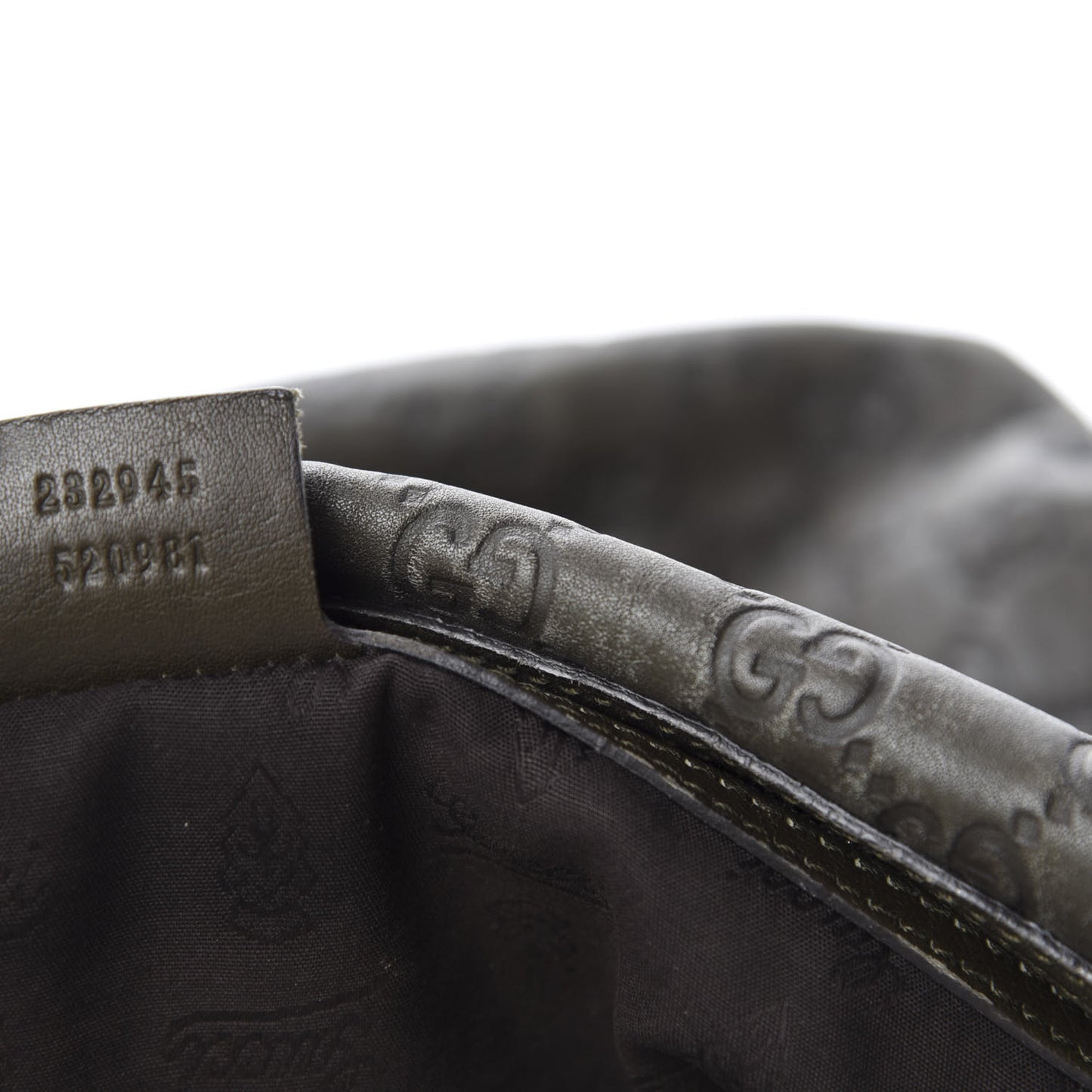 Guccissima Large GG Twins Hobo Olive Green