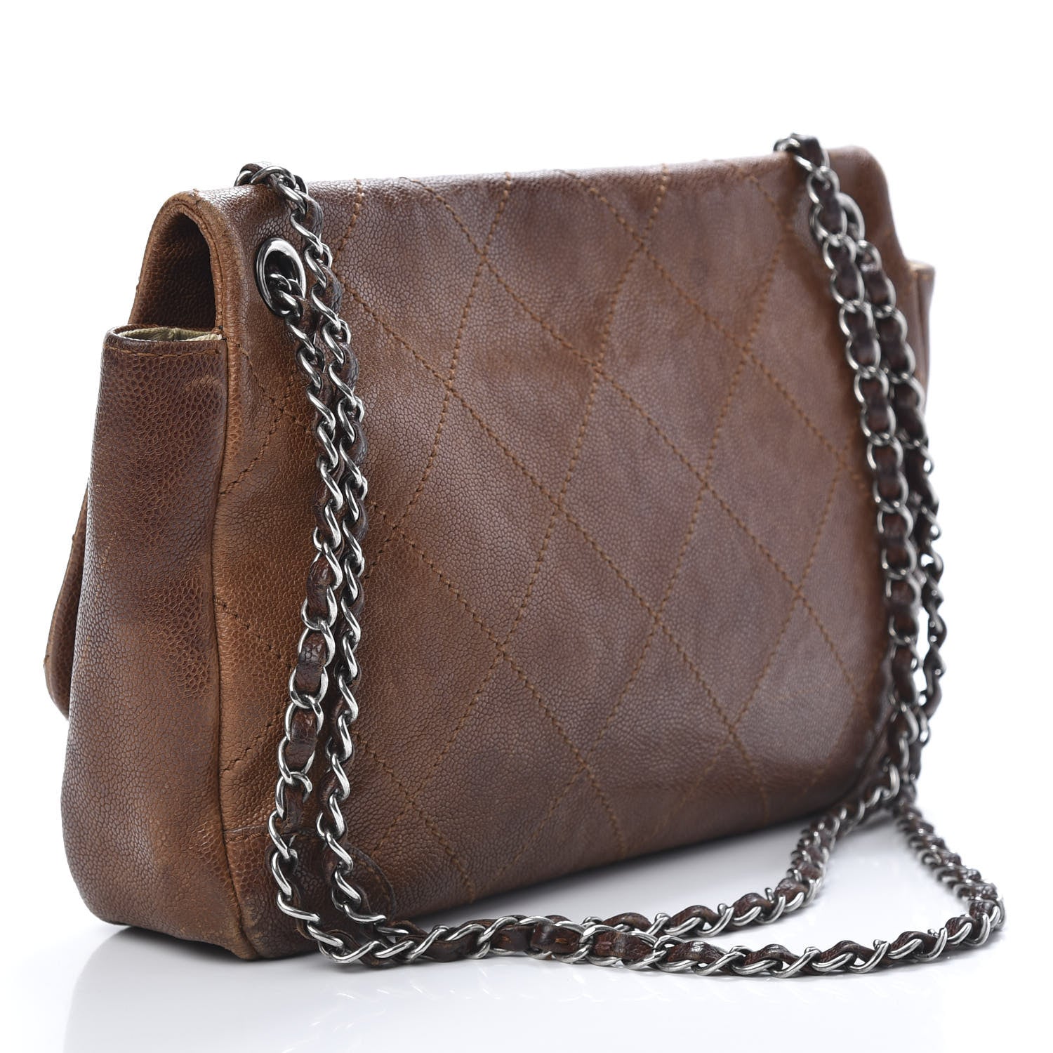Chanel Caviar Outdoor Ligne Flap Brown 2 of 16
