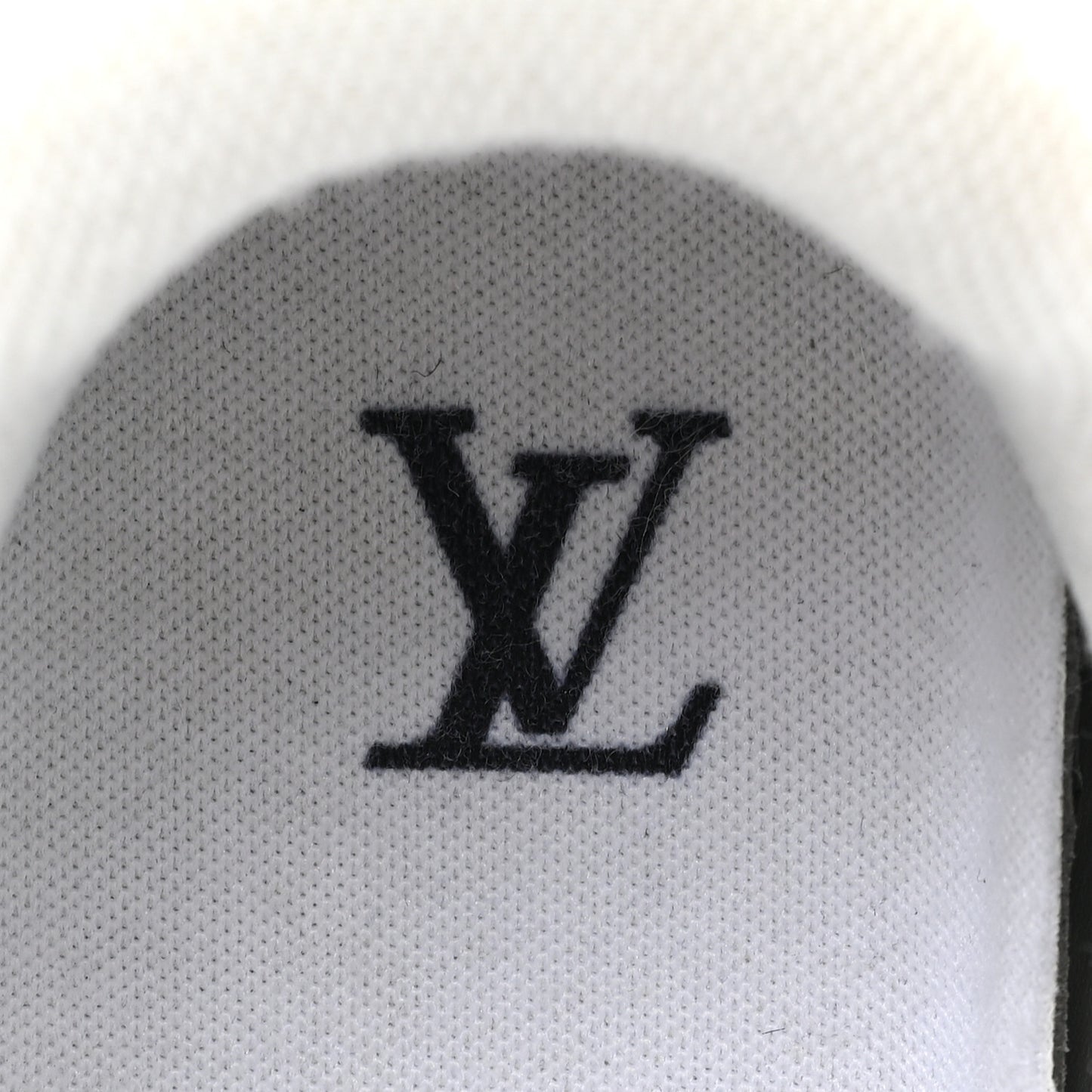 Calfskin Monogram Denim Mens LV Trainer Sneakers 8.5 Black