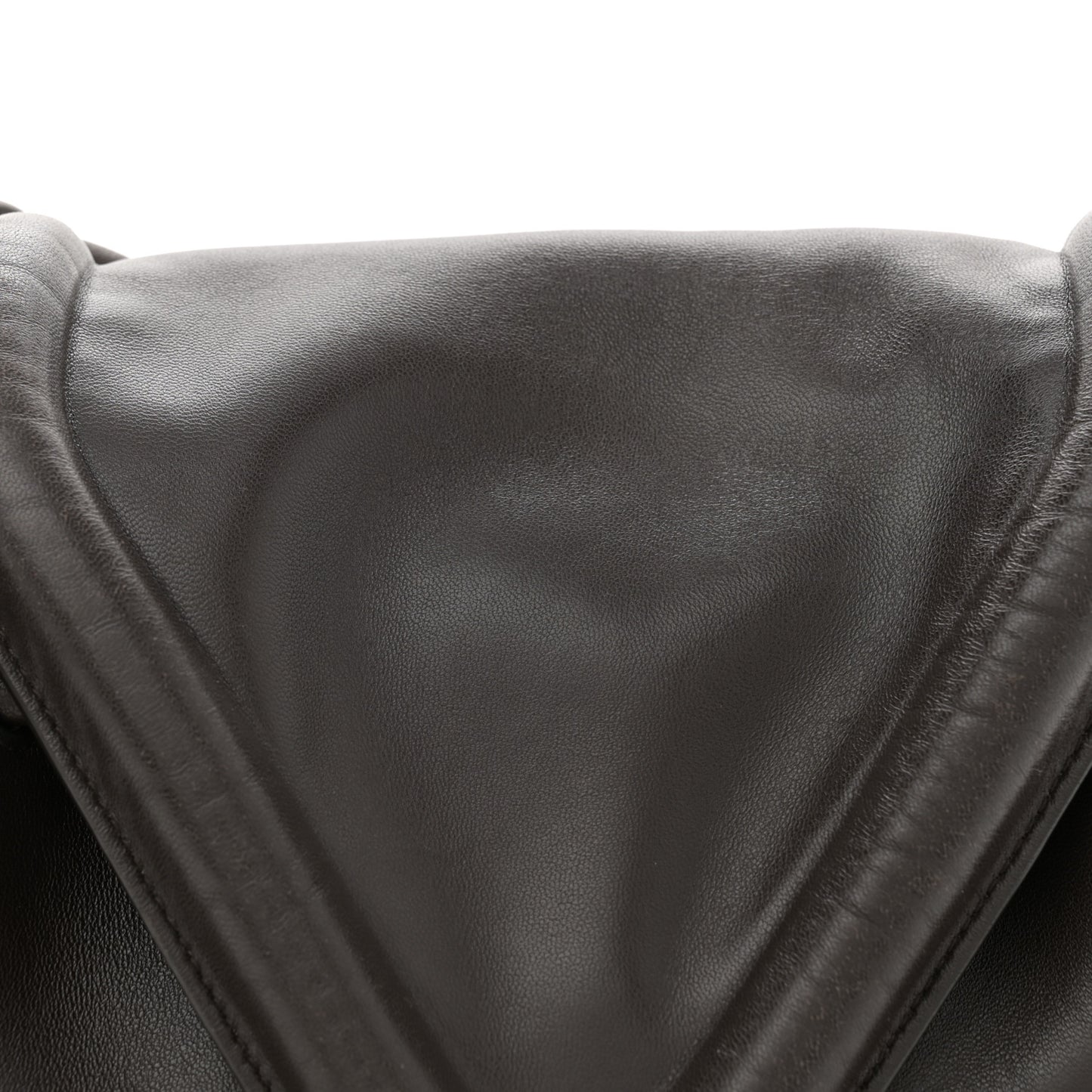 Lambskin Small Beak Triangle Flap Shoulder Bag Fondant
