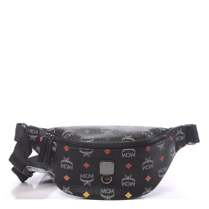 MCM Skyoptic Visetos Small Fursten Belt Bag Diamond Black 1 of 9