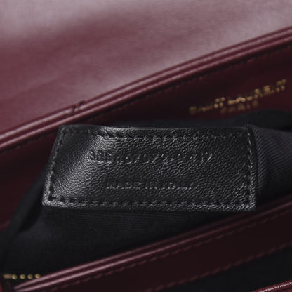 Saint Laurent Calfskin Y Quilted Monogram Toy Loulou Monogram Crossbody Bag Rouge Legion 9 of 9