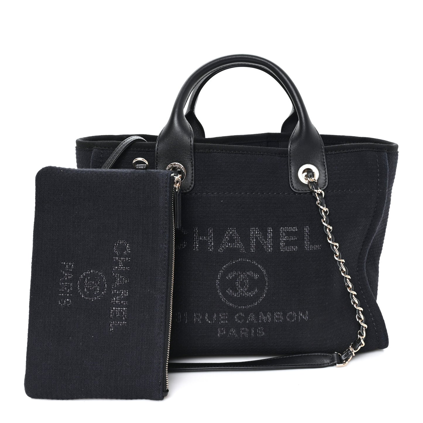 Mixed Fibers Small Deauville Tote Black