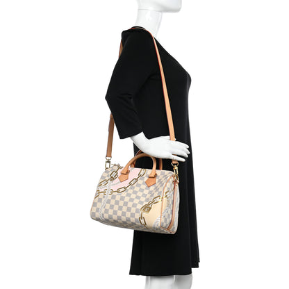 Louis Vuitton Damier Azur Nautical Speedy Bandouliere 25 2 of 9
