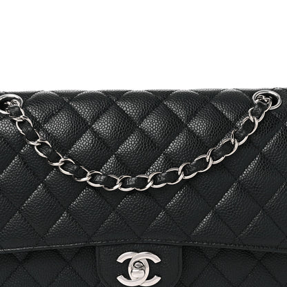 Chanel Caviar Quilted Medium Double Flap Black 8 of 10