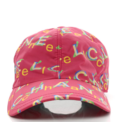 Chanel Nylon Logo Cap Hat Fuchsia 4 of 11
