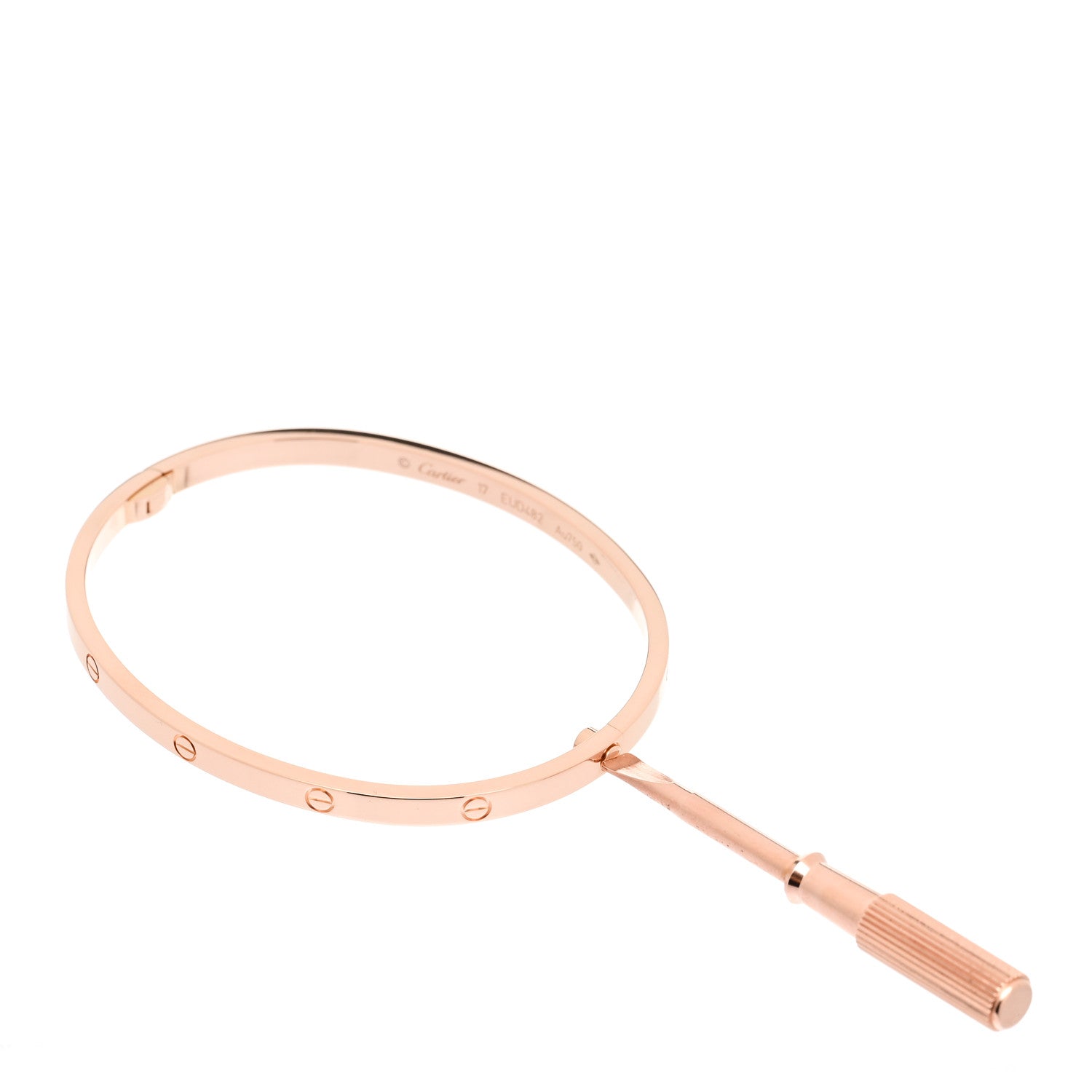 Cartier 18K Pink Gold Small LOVE Bracelet 17 3 of 6