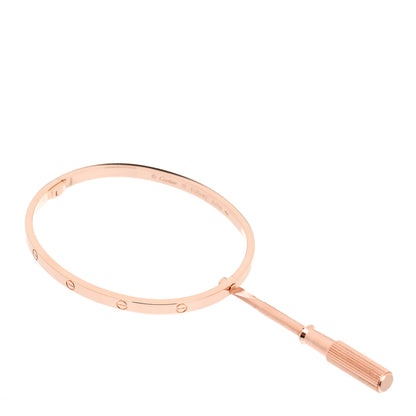 Cartier 18K Pink Gold Small LOVE Bracelet 17 3 of 6