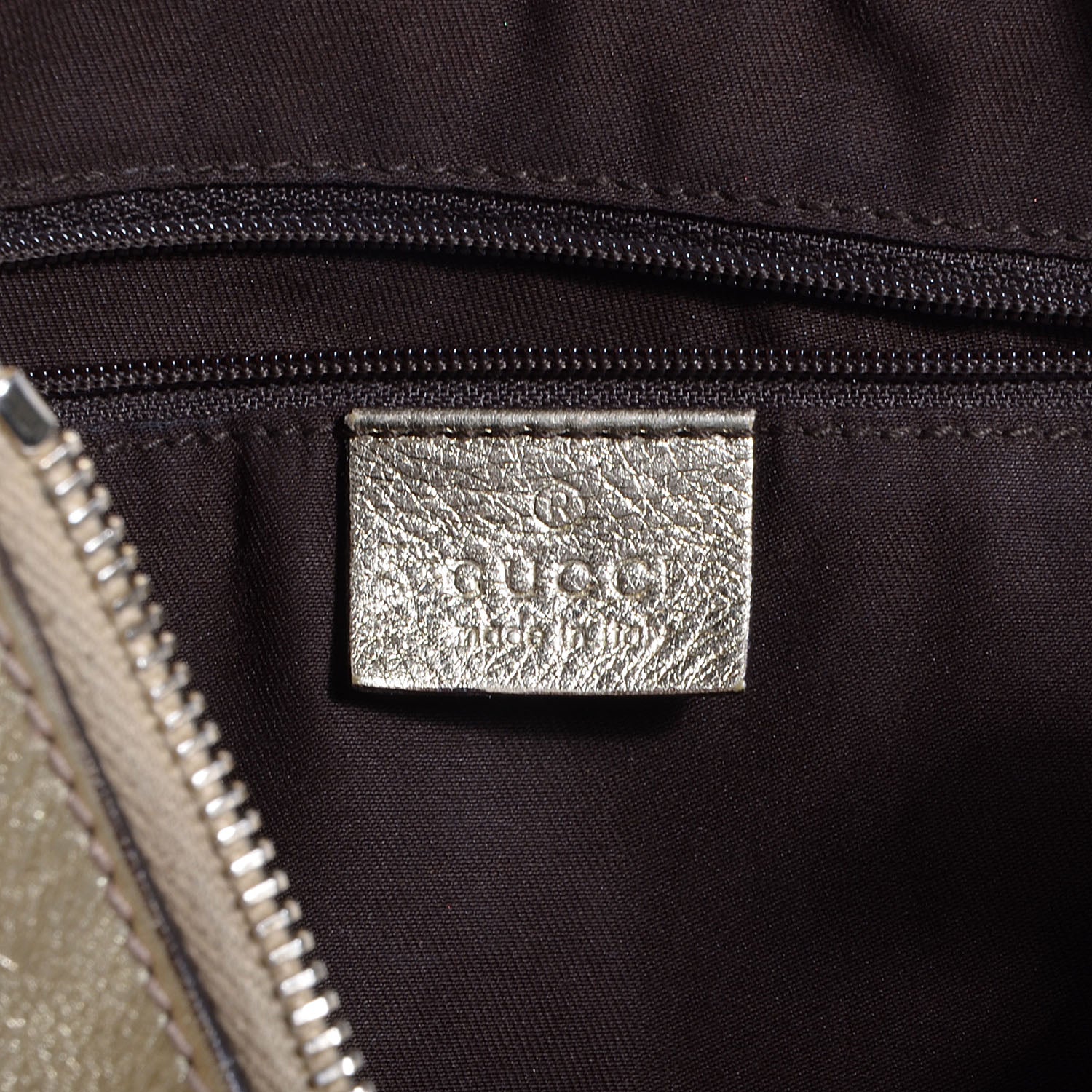 Gucci Monogram D Gold Large Hobo 6 of 9