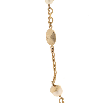 Christian Dior Pearl Mise En Dior Necklace Gold 4 of 6