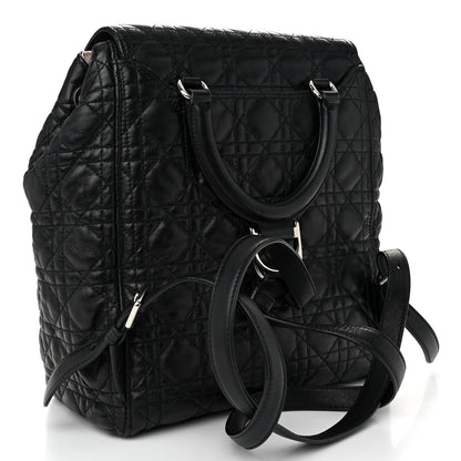 Christian Dior Lambskin Cannage Large Stardust Backpack Black 3 of 12