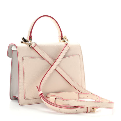 MCM Visetos Small Patricia Satchel Beige 3 of 10
