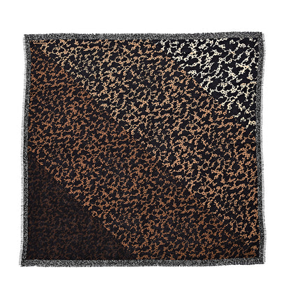 Burberry Silk Animal Print Scarf Brown 1 of 4