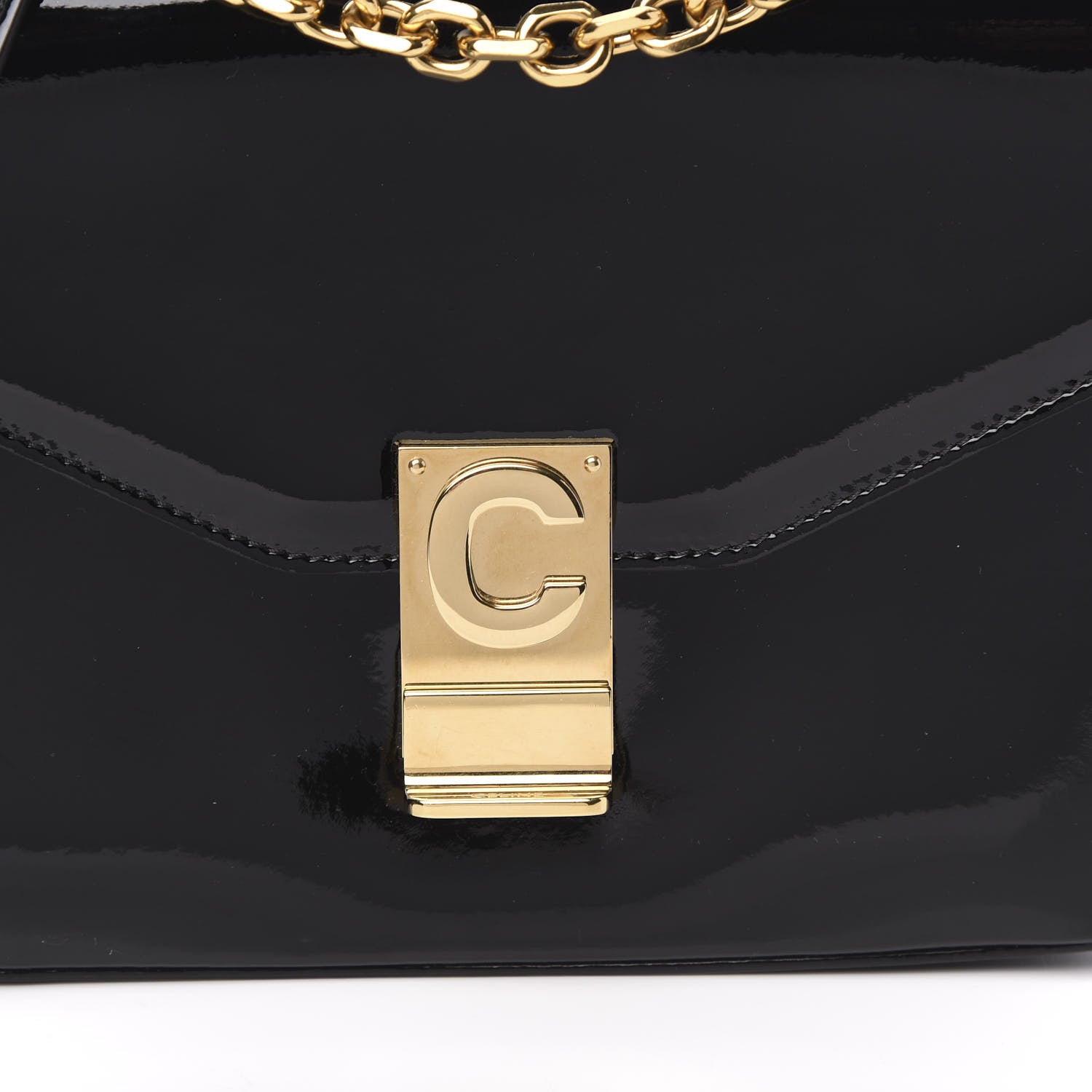 Celine Patent Calfskin Medium C Bag Black 10 of 10