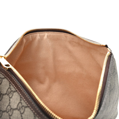 Gucci GG Supreme Monogram Large Ophidia Pouch Clutch Brown 8 of 9