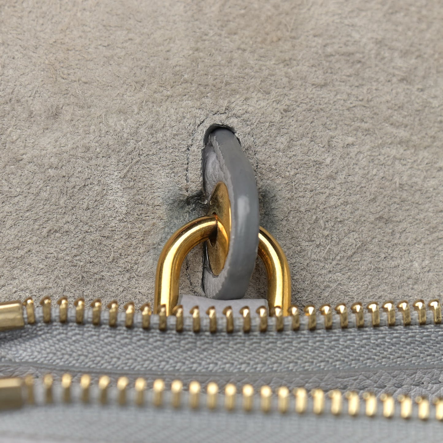 Grained Calfskin Micro Belt Bag Cloud