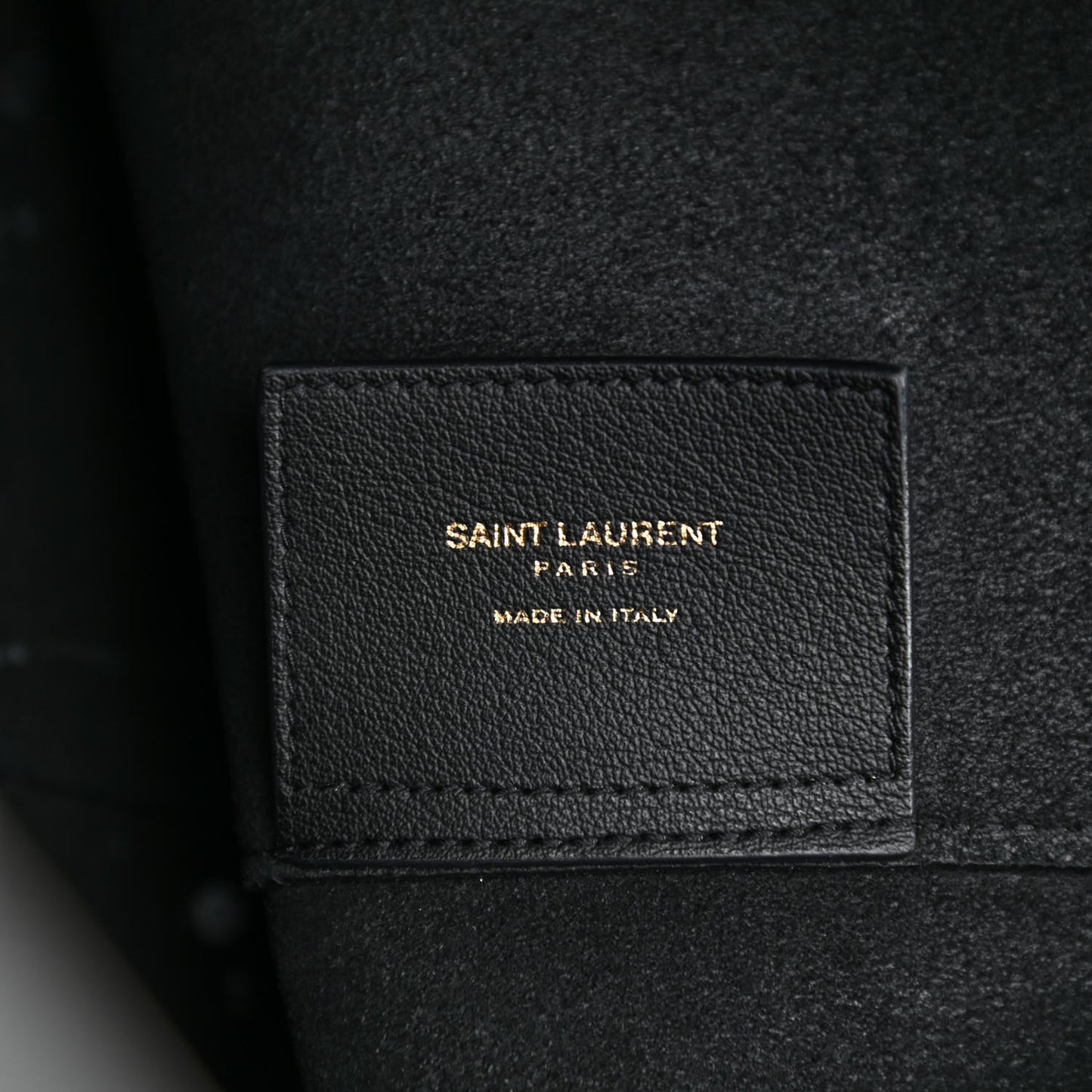 Calfskin Large Shopping Tote Black