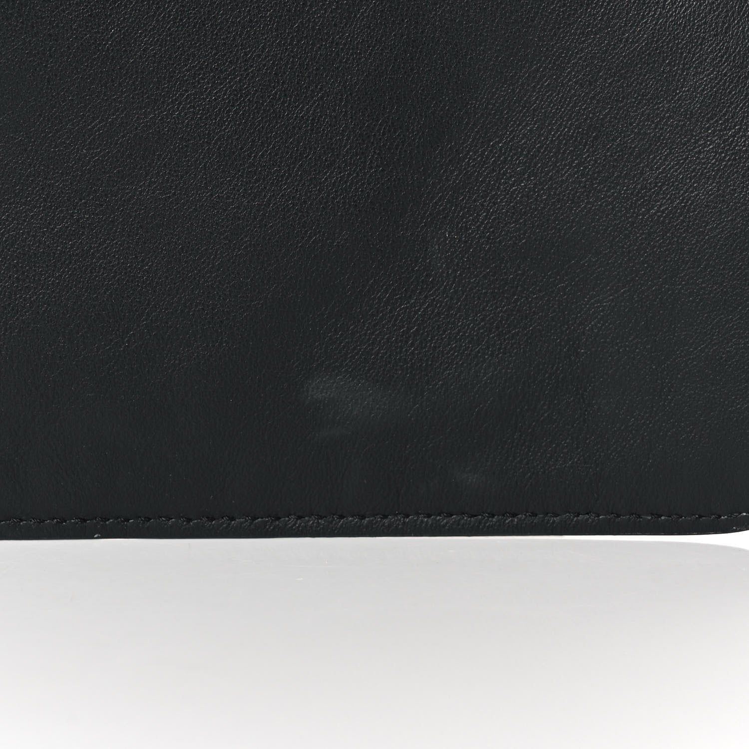 Fendi Vitello Grace Light Logo Fendi Pack Flat Shopping Tote Black 10 of 11