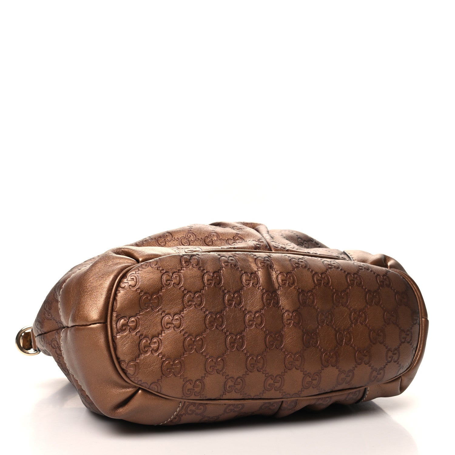 Gucci Metallic Soft Guccissima Medium Sukey Top Handle Bag Bronze 4 of 12