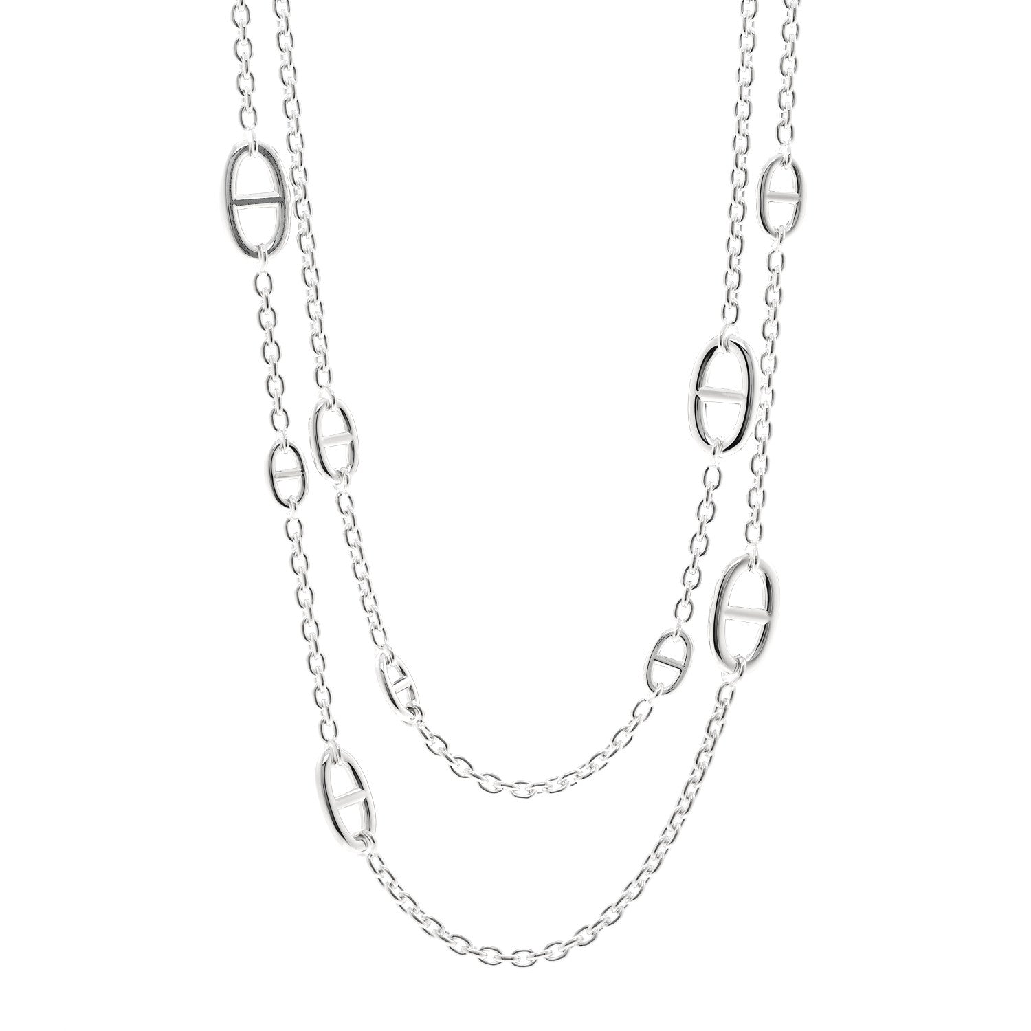 Hermes Sterling Silver Farandole Necklace 120 1 of 6