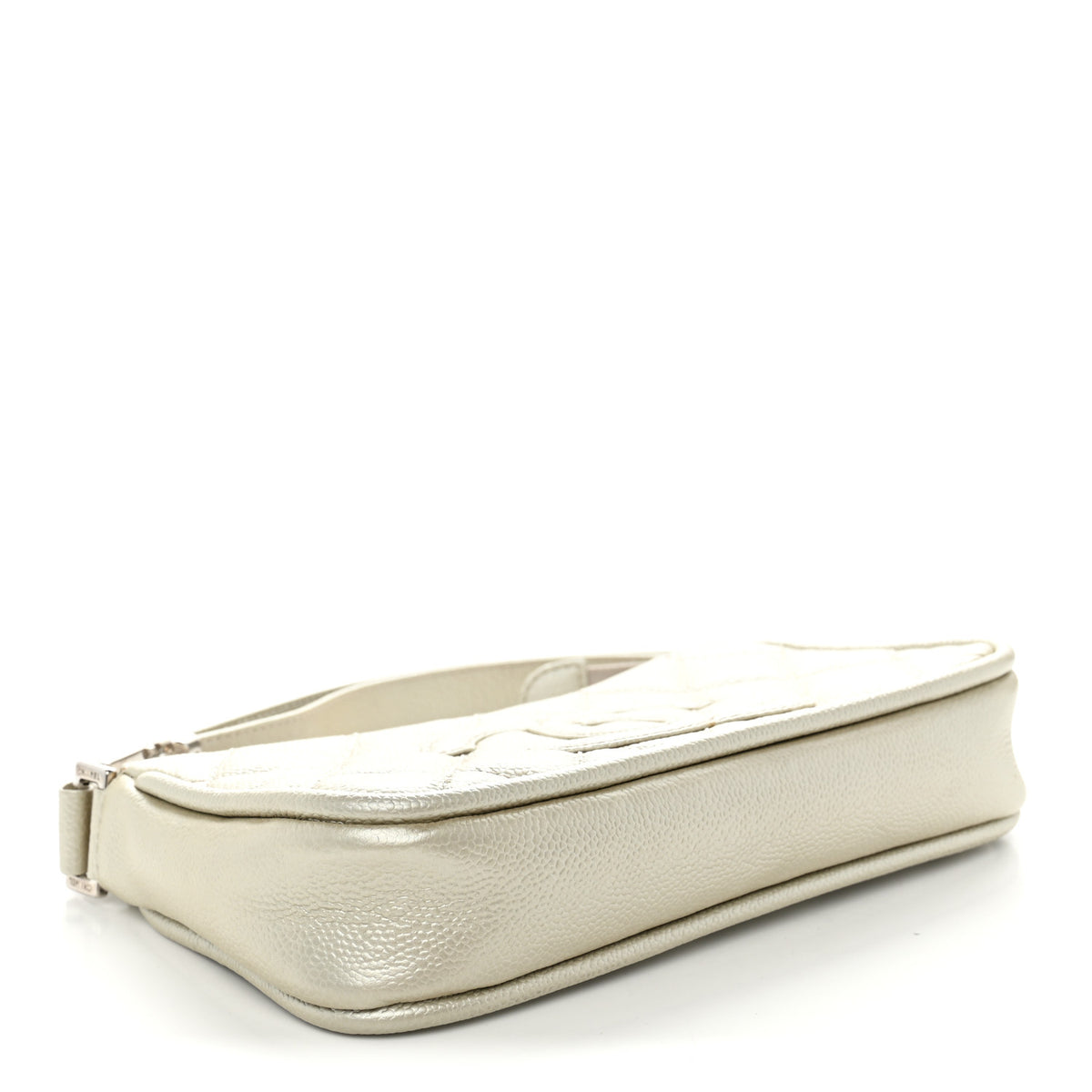 Chanel Metallic Caviar Quilted Timeless CC Shoulder Bag Light Gold 4 of 11