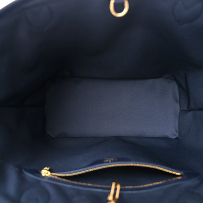 Louis Vuitton Monoglam Neverfull MM Blue 6 of 10