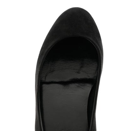 Louis Vuitton Suede Monogram Uniformes Ballet Flats 40 Black 9 of 10