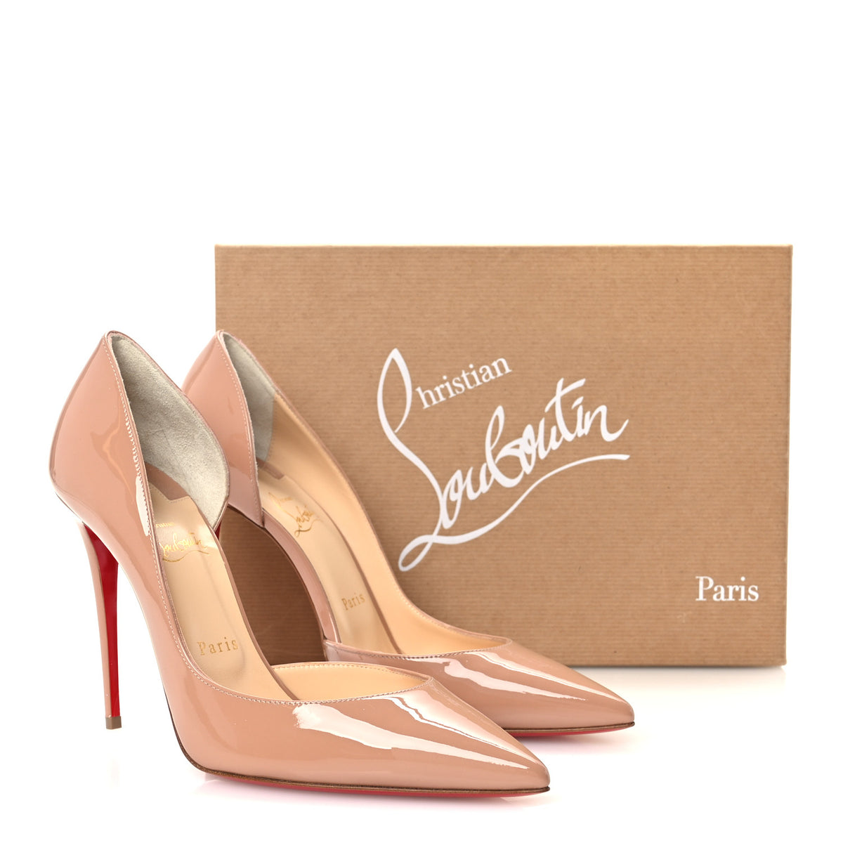 Christian Louboutin Nappa Iriza 100 Pumps 39.5 Nude 10 of 10
